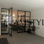 Stalen deur met decoratief glasrooster — Amstyle Lelystad